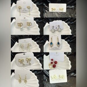 New bundle Pearl Earrings Set 10 pairs#33